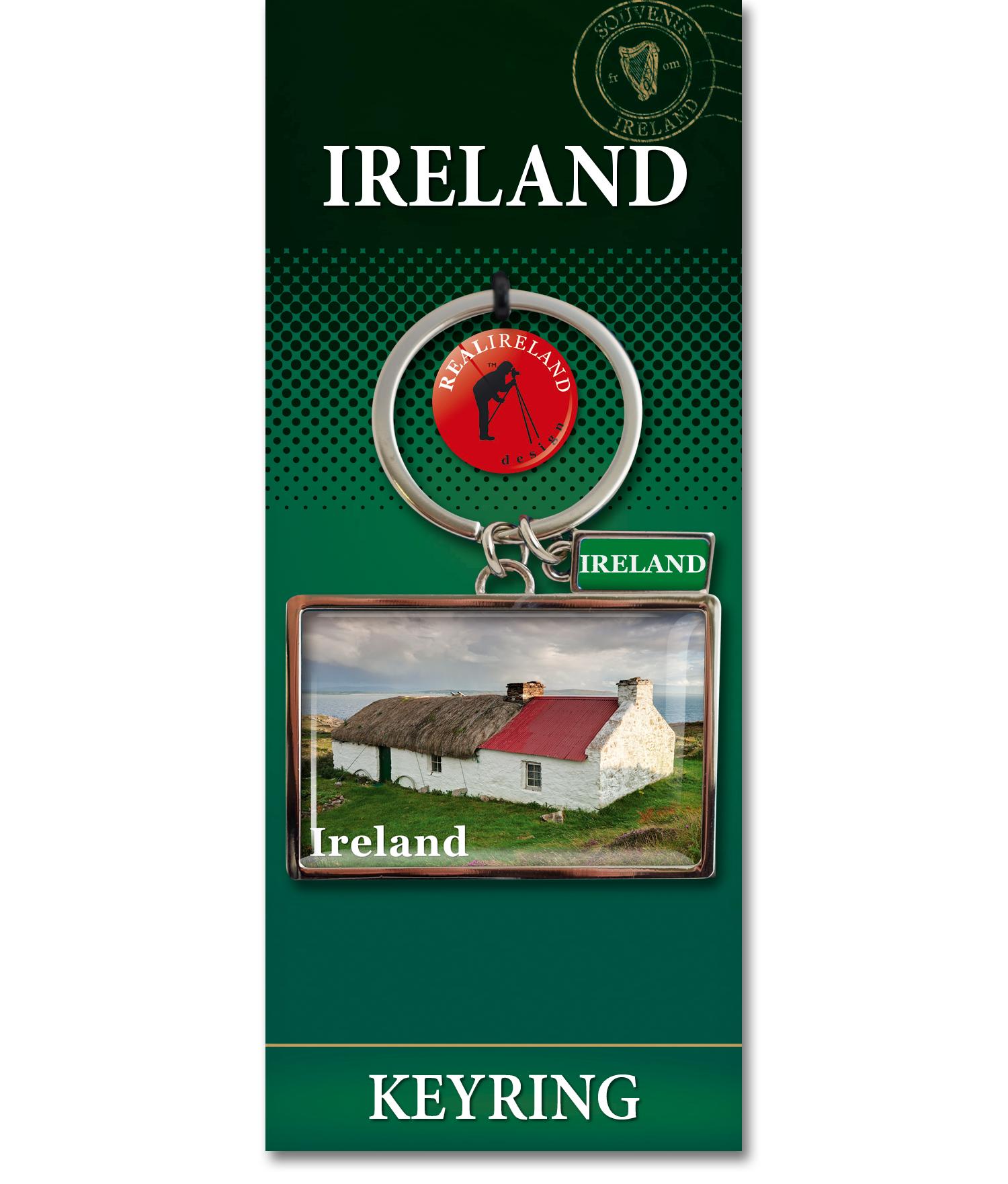 Key Pak Ireland Key Ring - Traditional Cottage – Real Ireland - Picture Press